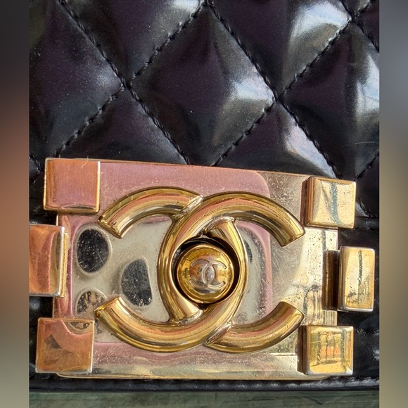 Chanel Le Boy In Gold Hardware With COA - Picture 3 of 11